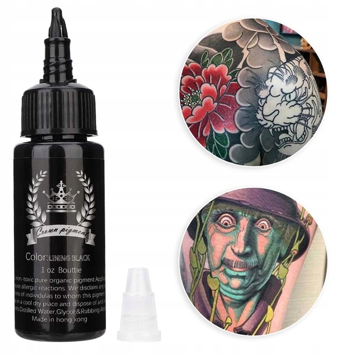 TUSZ DO TATUAŻU LINING BLACK 30ml CZARNY