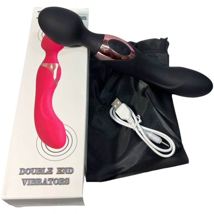 Damski Wibrator Bardzo Mocny 2w1 Mega Dawca Orgazmów Sex Gadżet Erotyczny