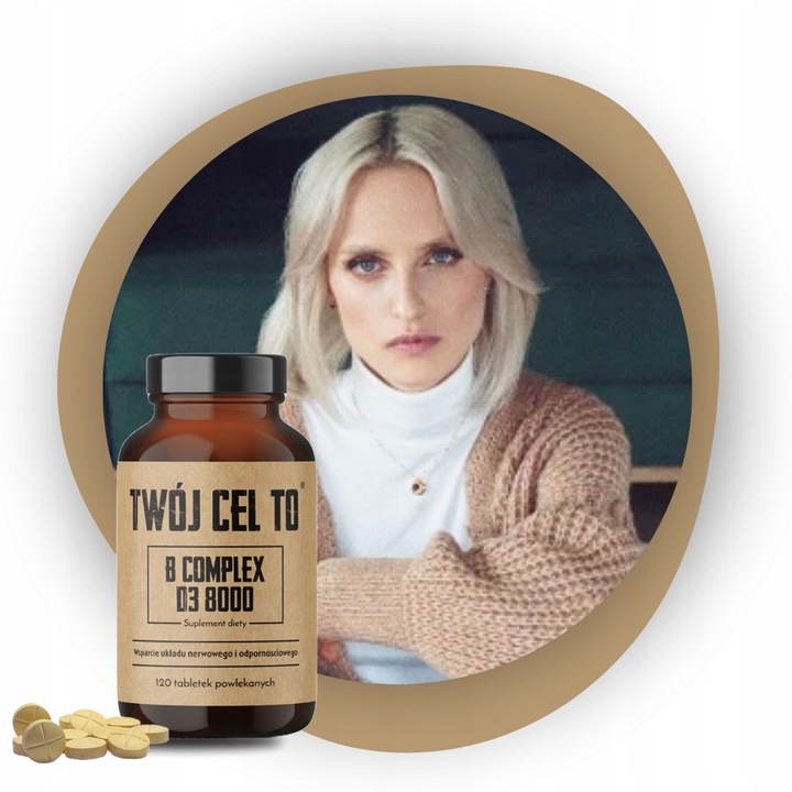 Twój Cel To B COMPLEX D3 8000 witamina z grupy B kompleks - 120 tabletek