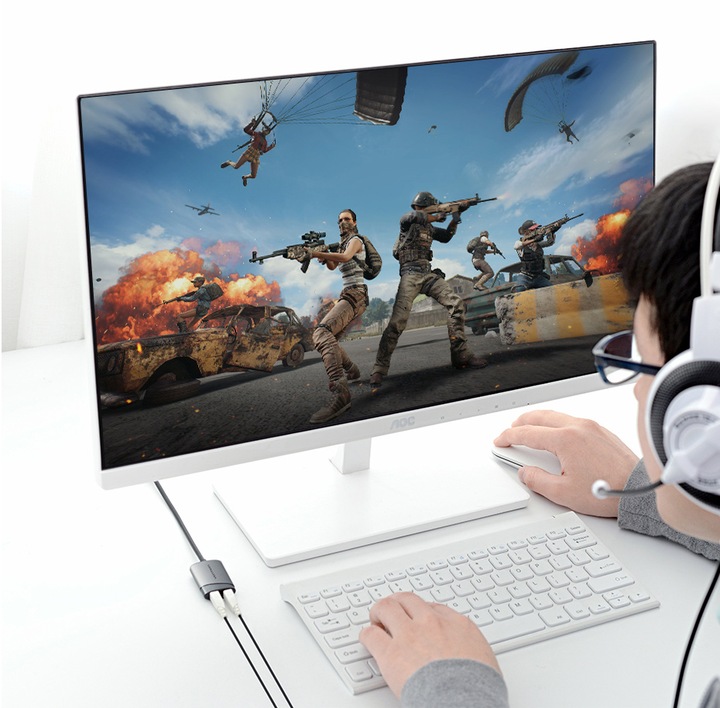 2 x Vention Zewnętrzna Karta Dźwiękowa Adapter USB-A Mikrofon Słuchawki 0,1