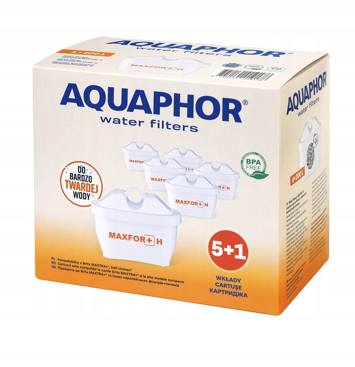 Wkład filtrujący Aquaphor Maxfor+ H 6 szt.