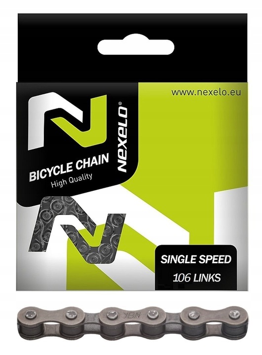 Łańcuch rowerowy 1 rzędowy 106 ogniw do roweru M1/2 x 1/8 cala pin 8,6 mm