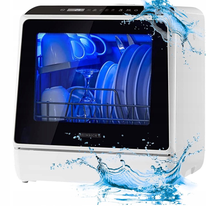 Mini ZMYWARKA PRZENOŚNA 2w1 Stołowa z Zbiornikiem na Wodę Turystyczna