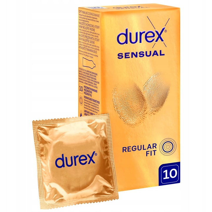 ULTRA CIENKIE Prezerwatywy DUREX SENSUAL dopasowane INVISIBLE lateks