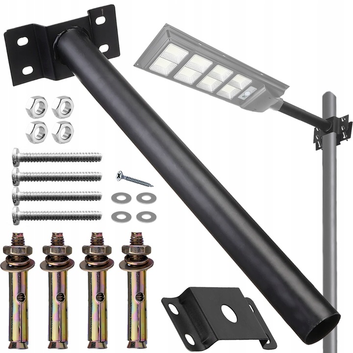 SŁUP MASZT DO LAMP ULICZNYCH SOLARNYCH OGRODOWYCH ZEWNĘTRZNYCH RURA