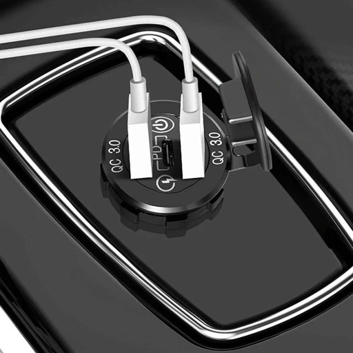 ŁADOWARKA ZAPALNICZKI 2x USB QC 3.0 + USB-C PD 60W