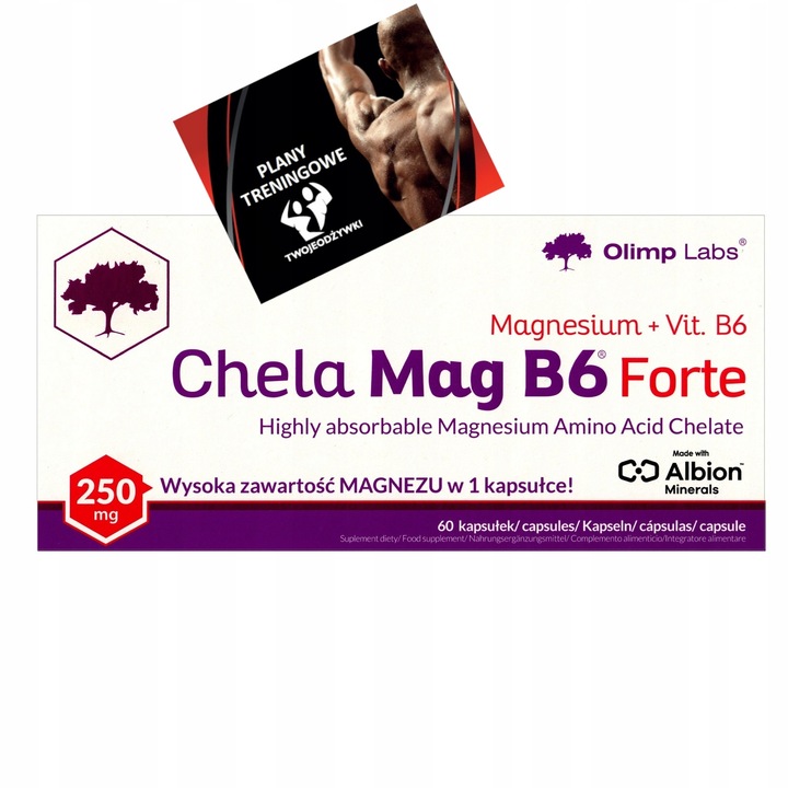 OLIMP CHELA-MAG B6 Forte Vita-min POTĘŻNY MAGNEZ CHELAT STRES WITAMINA B6