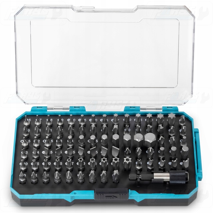 Zestaw bitów 85 el. TORX, IMBUS, SPLINE, PH, PZ, SL FR2358