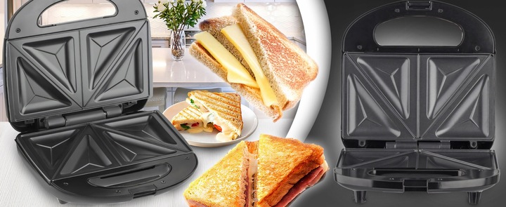 OPIEKACZ TOSTER DO KANAPEK CERAMICZNY DO CHRUPIĄCYCH TOSTÓW SANDWICH