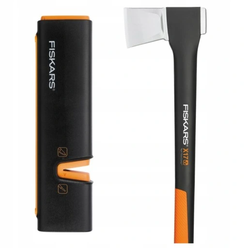 FISKARS Siekiera rozłupująca do drewna X17 M zestaw z OSTRZAŁKĄ Xsharp