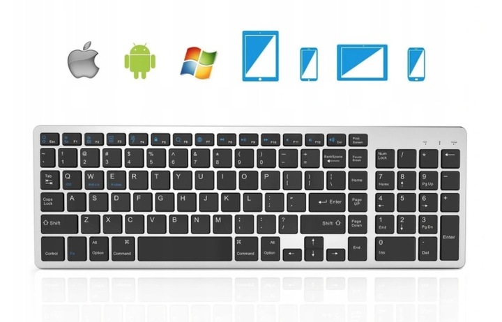 BEZPRZEWODOWA KLAWIATURA BLUETOOTH MAC WINDOWS iOS