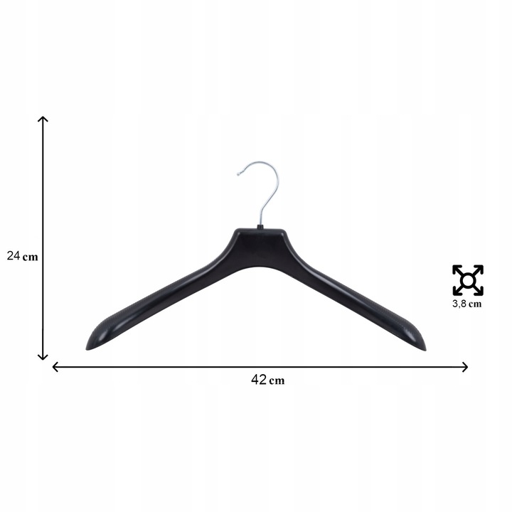 WIESZAKI UBRANIOWE NA ŻAKIETY MARYNARKI 10 SZT.