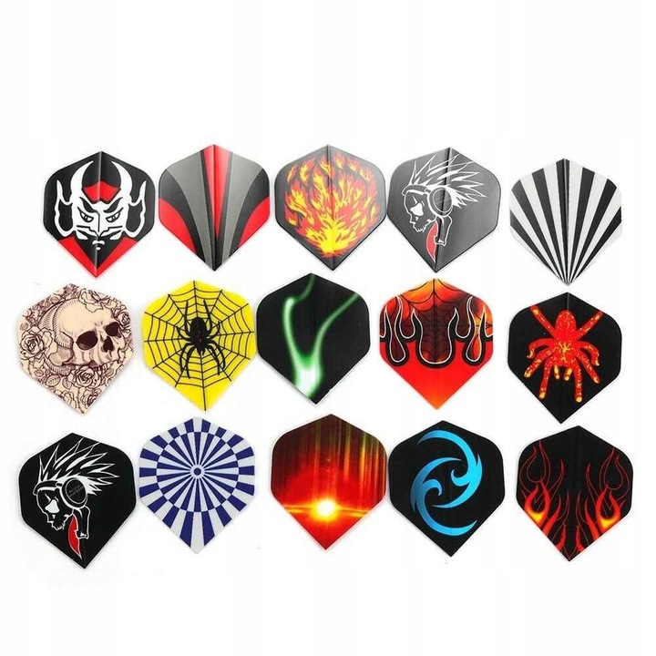 Zestaw 12 RZUTEK DART 100 grotów 42 piórka ET03