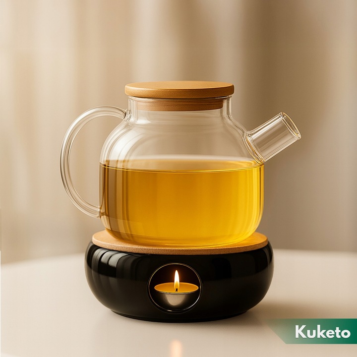 PODGRZEWACZ CERAMICZNY POD DZBANEK ZAPARZACZ CZAJNIK NA ŚWIECZKĘ