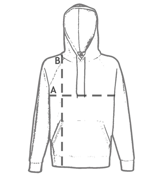 BLUZA Z KAPTUREM - FRUIT OF THE LOOM light