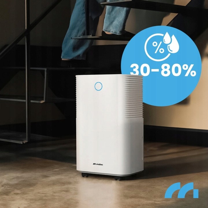 WYDAJNY OSUSZACZ POWIETRZA POCHŁANIACZ WILGOCI CICHY WiFi TIMER