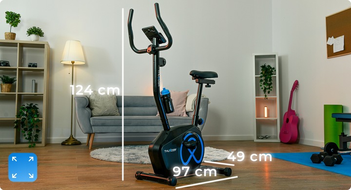 Rower stacjonarny magnetyczny rowerek treningowy pionowy do ćwiczeń Thunder