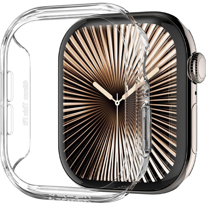 Etui Spigen do Apple Watch 10 46mm, cienki case, wytrzymała obudowa, osłona