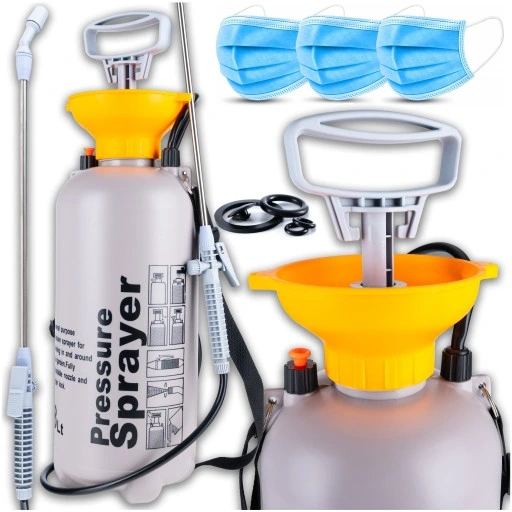 OPRYSKIWACZ OGRODOWY CIŚNIENIOWY RĘCZNY DŁUGA LANCA 8L SPRYSKIWACZ