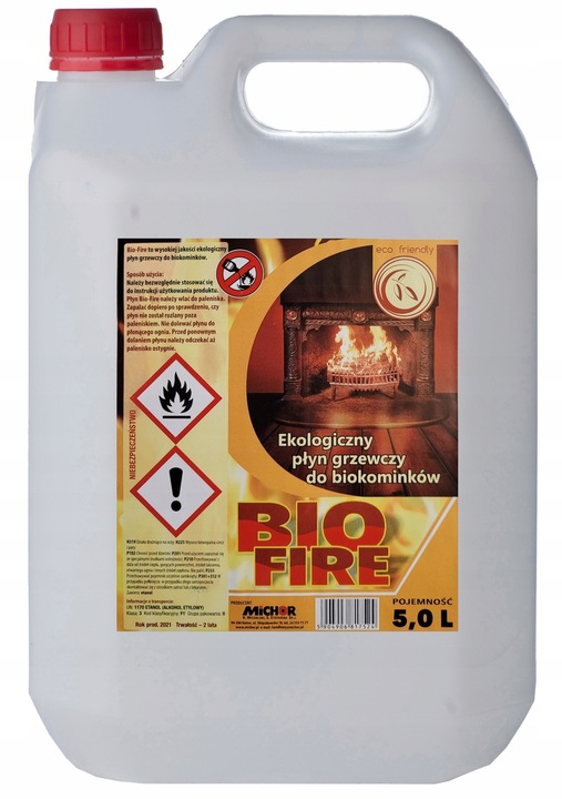 BIOPALIWO DO BIOKOMINKA BEZZAPACHOWE BEZWONNE 5L