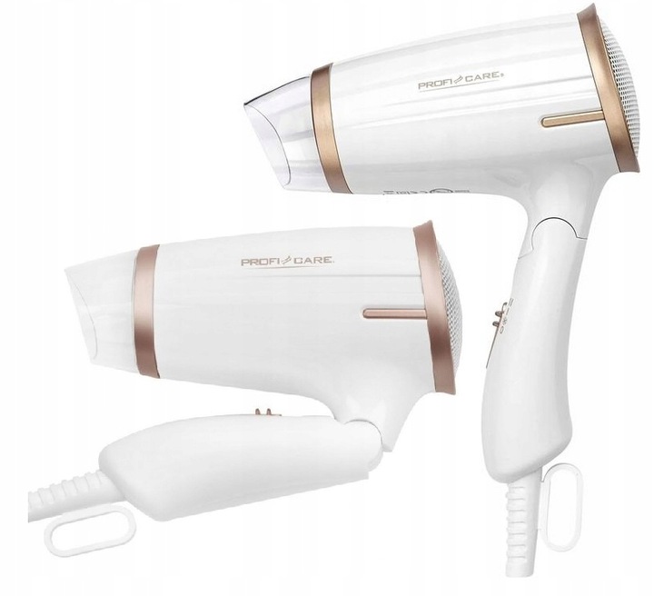 SUSZARKA DO WŁOSÓW SKŁADANA Turystyczna MOCNA 1400W Zimny Nawiew