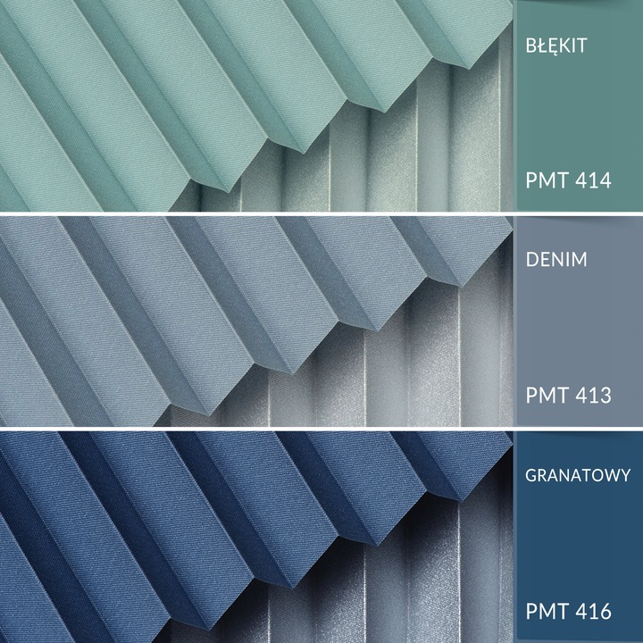 Roleta plisowana ZACIEMNIAJĄCA termo - na Haczykach PLISA 42 x 150 cm