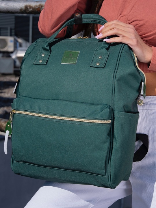 Plecak damski miejski na laptop port USB pojemny kieszenie PETERSON