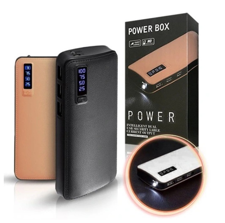 MEGA POWERBANK 20000 mAh +KABEL 3x USB LATARKA EXTRA POJEMNY PREMIUM