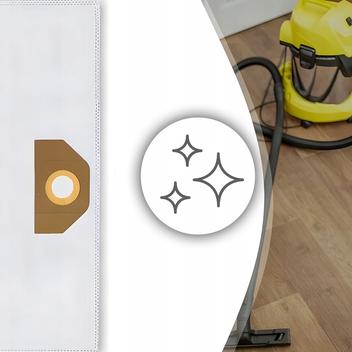 10X WORKI DO ODKURZACZA KARCHER WOREK WD 3 WD3 WD2 WD 6 SE 4001 V17 +