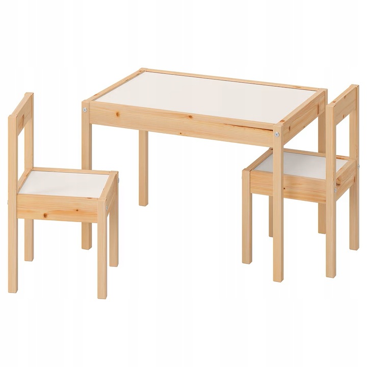 IKEA LATT / STOLIK DLA DZIECI + 2 KRZESŁA MEBLE DZIECIĘCE SOSNA