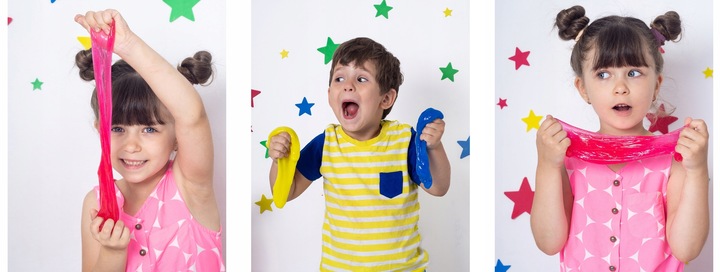 ZESTAW SLIME DO ROBIENIA GLUTÓW 7w1 kreatywny na prezent duży box gluty xxl