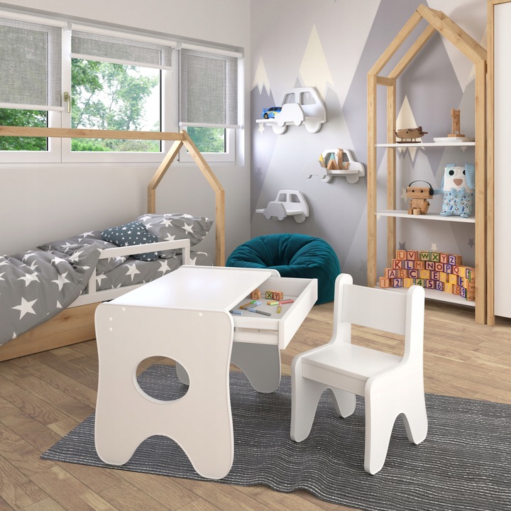 Stolik i krzesełko z szufladą Różne kolory