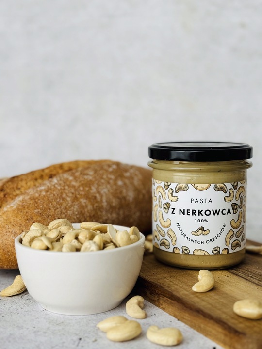 Pasta z nerkowca 300 g - Idealne smarowidło, 100% orzechów, Bez Dodatków
