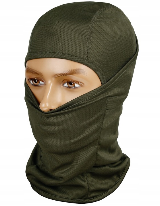 Kominiarka termoaktywna uniwersalna Mil-Tec Balaclava pod kask olive