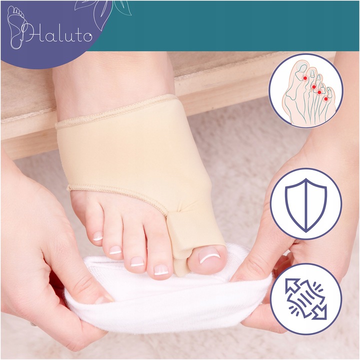 OPASKA na haluksy żelowy KLIN SEPARATOR OSŁONA bolącego guza PARA HALUTO