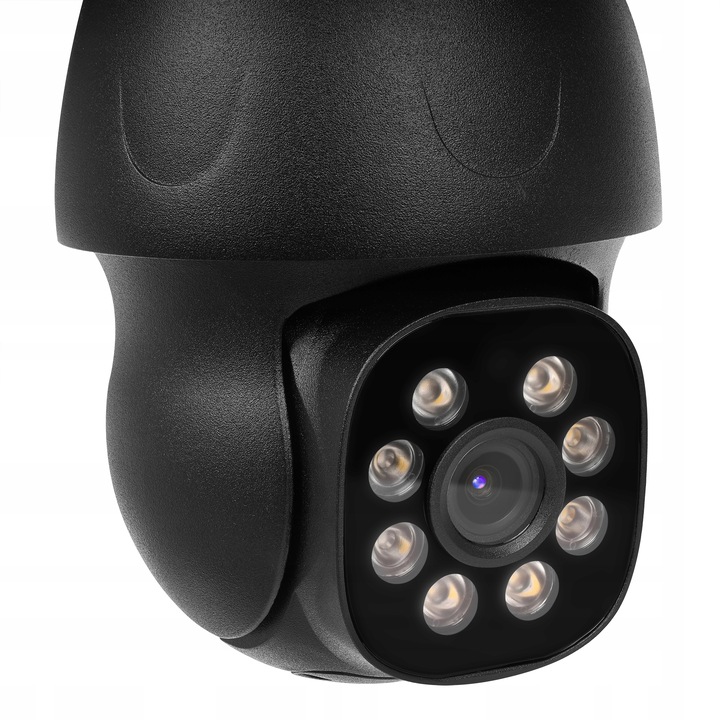 ZEWNĘTRZNA CZARNA BEZPRZEWODOWA KAMERA WIFI OBROTOWA IP 4MPX TUYA SMART DVS