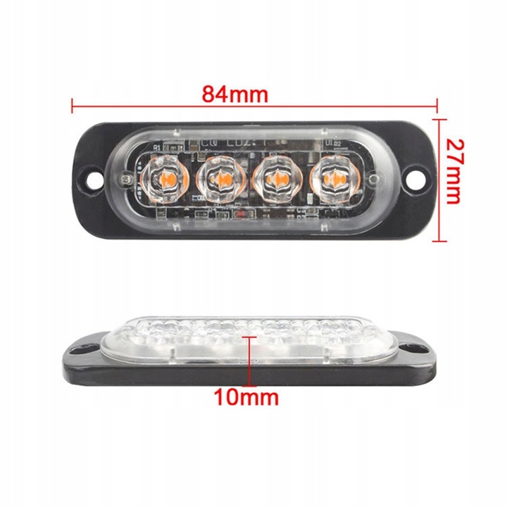 LAMPY OSTRZEGAWCZE LED LAWETA POMOC STROBOSKOPY KOGUT DO ATRAPY POMARAĆZOWE