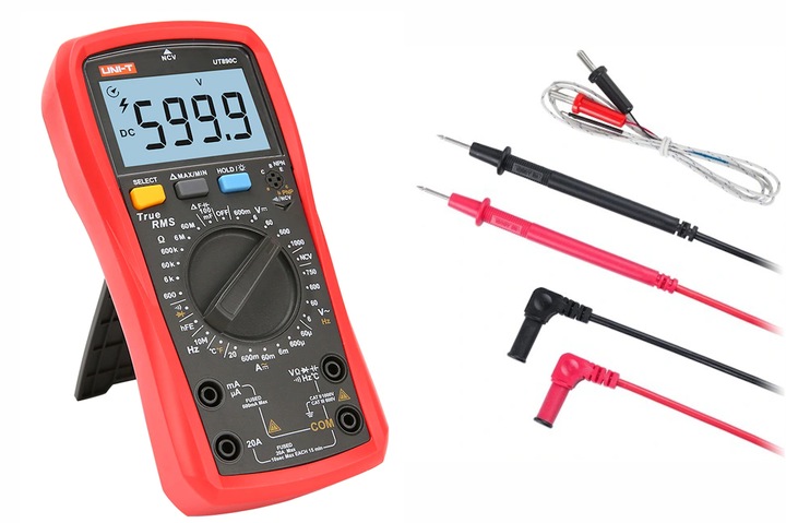 UNI-T UT890C Miernik MULTIMETR TrueRMS 20A NCV hFe