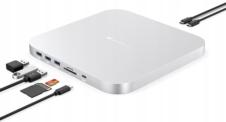 Hub MC25PRO M.2 NVMe NGFF SSD SATA 2,5'' Mac Mini M1 M2 Studio USB 3.0 SD
