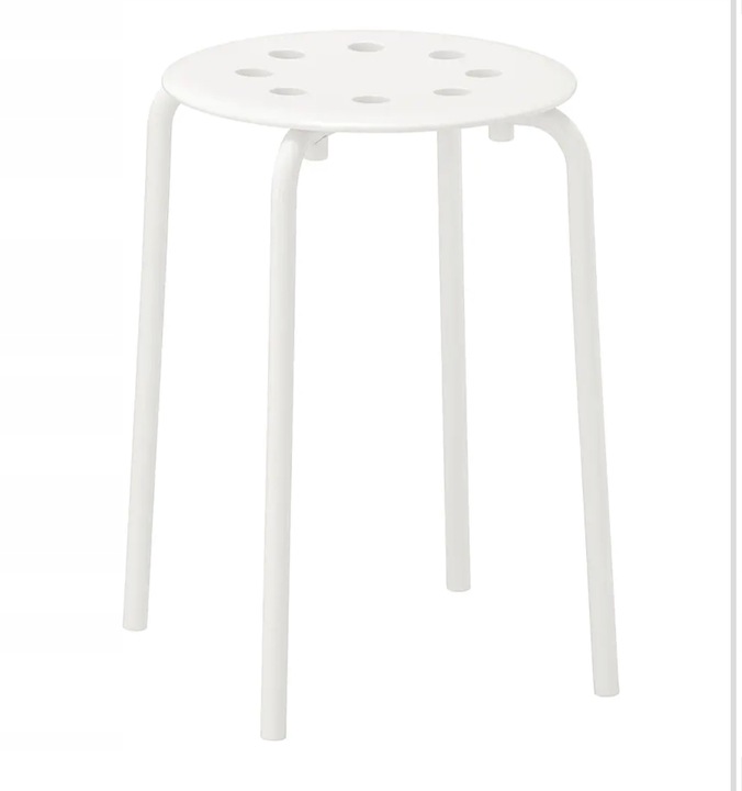 IKEA STOŁEK TABORET KRZESŁO KUCHENNE BIAŁY