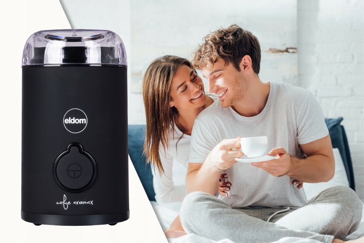 Elektryczny młynek do kawy MK90C beano Eldom czarny matowy 60g