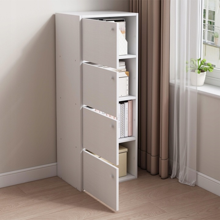 NOWOCZESNA POJEMNA KOMODA SZAFKA DUŻA BIAŁA SKANDYNAWSKI LOFT RETRO