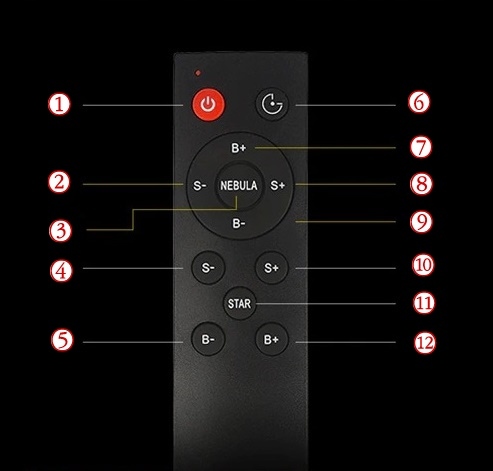 PROJEKTOR GWIAZD NIEBA LED LAMPKA NOCNA ASTRONAUTA