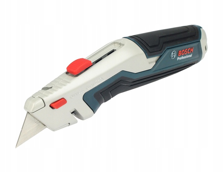 Nóż chowany na ostrza trapezowe BOSCH + 3 ostrza