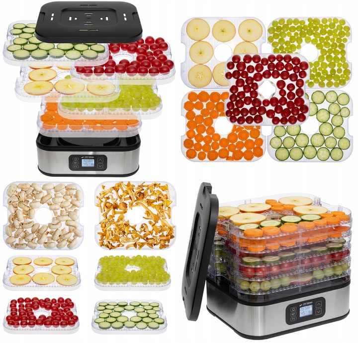 SUSZARKA SPOŻYWCZA DO ŻYWNOŚCI GRZYBÓW ZIÓŁ OWOCÓW WARZYW TIMER! 400W