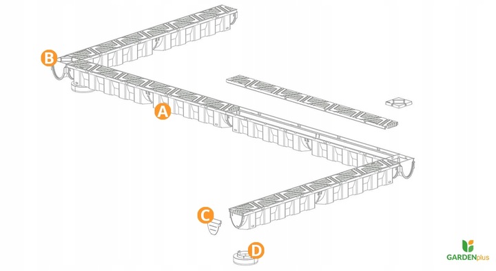 Odwodnienie Liniowe Kanał Slim A15(do 1,5T) H=87