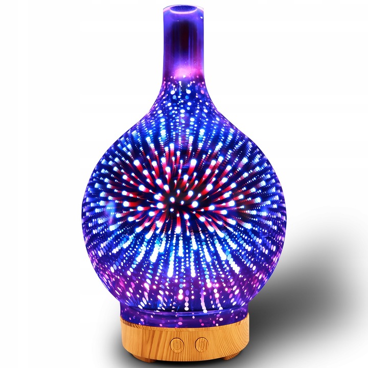 NAWILŻACZ POWIETRZA DYFUZOR ZAPACHOWY AROMATERAPIA JONIZATOR NOCNA