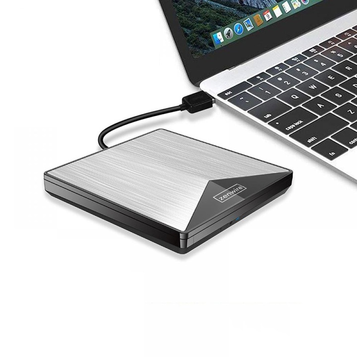 Zewnętrzny Napęd Odtwarzacz DVD CD USB-C 3.0 Nagrywarka do Laptopa Komputer