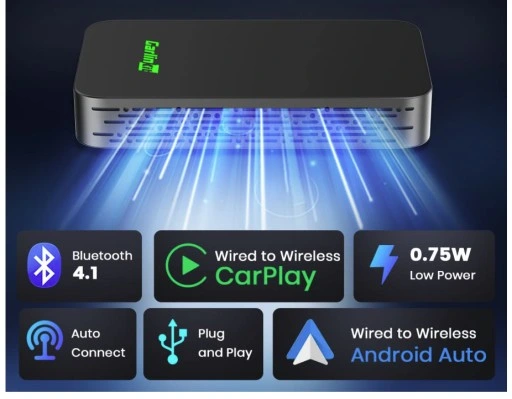 CARPLAY CARLINK 5.0 ADAPTER DO ANDROID AUTO APPLE BEZPRZEWODOWY