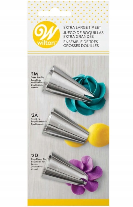 Zestaw dużych tylek do dekoracji 1M 2D 2A WILTON